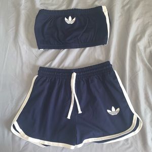 Women’s adidas set, matching bandeau & shorts!